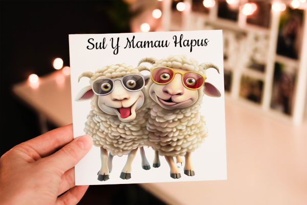 Welsh Mother's Day Card, Card for Mum Welsh Mother's Day Card, Card for Mum